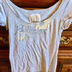 Grey/Yellow Hollister T-Shirt
